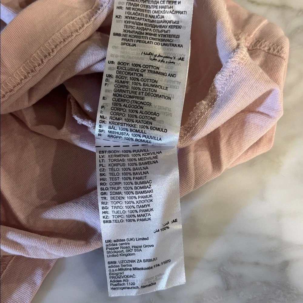 Adidas Light Pink Graphic Tee